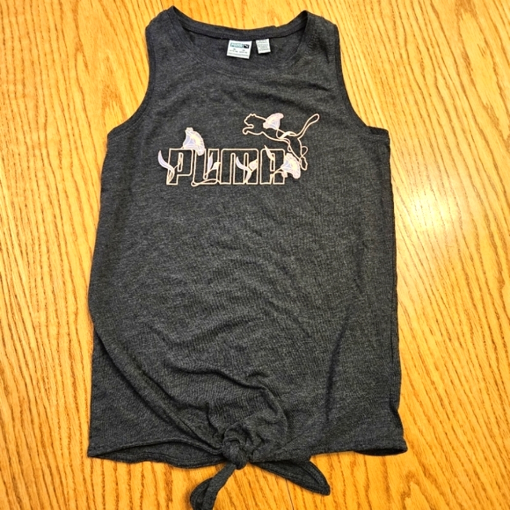 💵3/$20 Racerback Girls Grey Tank Top  SZ 12